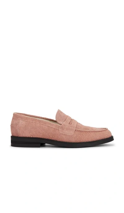 Duke & Dexter Wilde Suede Penny Loafer In Pink