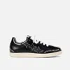 Duke & Dexter Women's Plus Designer Duke Black Studded Sneaker - Women's In Multi