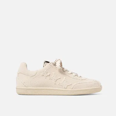 Duke + Dexter Women's Plus Designer Duke Off-white Canvas Sneaker - Women's In Brown