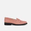 Duke & Dexter Women's Wilde Hairy Pink Suede Penny Loafer- Women's In Pink