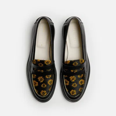 Duke & Dexter Women's Wilde Sunflower Pony Penny Loafer - Women's