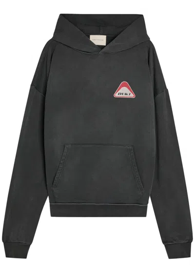 Duke And Dexter World Championship Printed Cotton Sweatshirt In Black