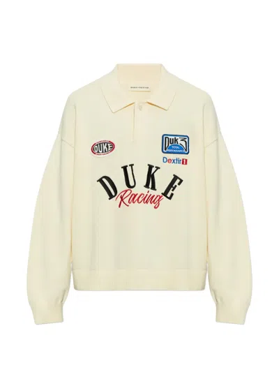 Duke + Dexter Dr4 Patch-embellished Polo Shirt In Yellow