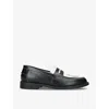 Duke & Dexter Wilde Scorpion Leather Penny Loafers In Blk/white