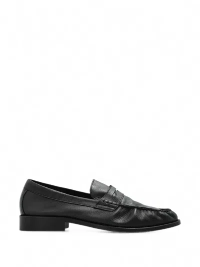 Duke + Dexter Ezra Leather Loafers In Black
