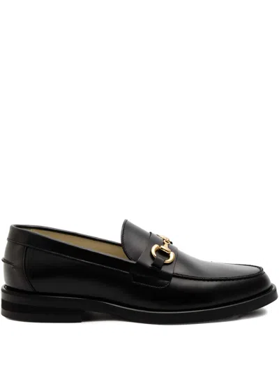 Duke + Dexter Wilde Leather Loafers In Black