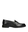 Duke & Dexter Leather Wilde Penny Loafers In Black