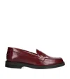 Duke & Dexter Leather Wilde Penny Loafers In Burgundy