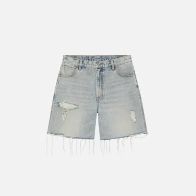 Duke + Dexter Men's Cb Distressed Cut Denim Shorts