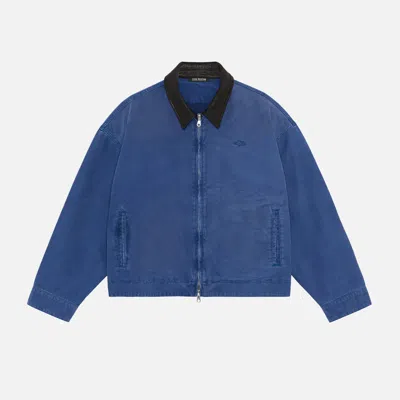 Duke + Dexter Men's Cb Emblem Trucker Blue Jacket