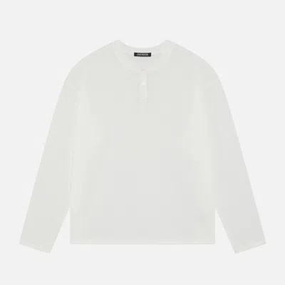 Duke + Dexter Men's Cb Relaxed White Henley