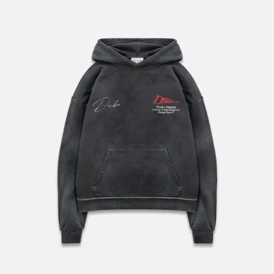 Duke & Dexter Helmet Graphic-print Relaxed-fit Cotton-jersey Hoody In Black