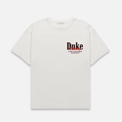 Duke & Dexter Men's Dr2 Pit Stop Vintage White T-shirt