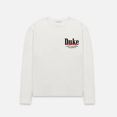 Duke & Dexter Men's Dr2 Word Championship Vintage White Ong Seeve T-shirt