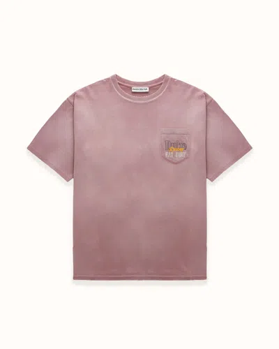 Duke + Dexter Men's Dr4 Eat Dirt Dusty Rose Pocket T-shirt