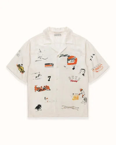 Duke + Dexter Men's Dr4 Sketch Ecru Short Sleeve Shirt