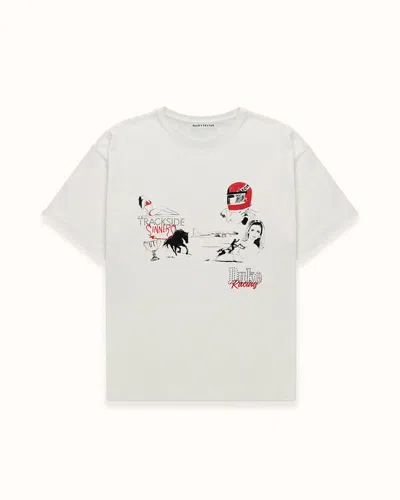 Duke + Dexter Men's Dr4 Sketch Vintage White T-shirt