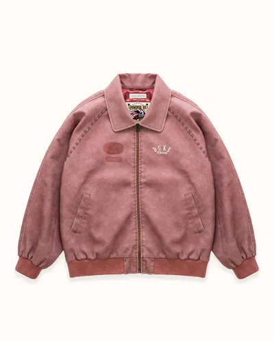 Duke + Dexter Men's Dr4 Sun Faded Rose Bomber Jacket