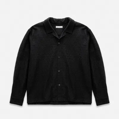 Duke + Dexter Men's Duke Black Crochet Shirt