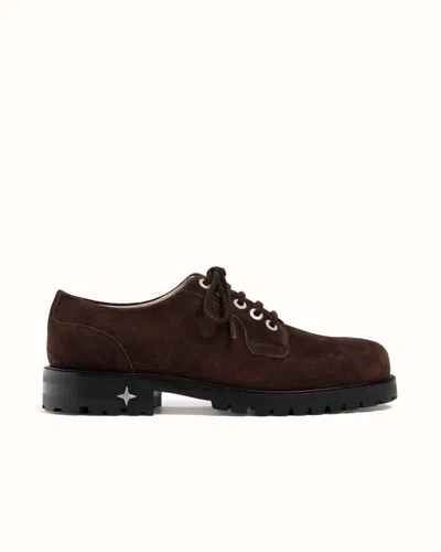 Duke + Dexter Men's Lennon Chocolate Suede Derby - Men's