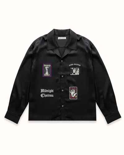 Duke + Dexter Men's Mc Embroidered Patch Black Shirt