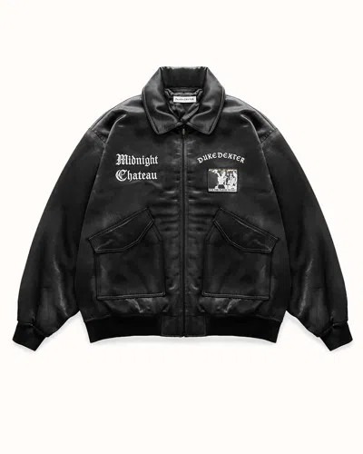 Duke + Dexter Men's Mc Raise Hell Black Bomber Jacket