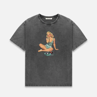 Duke & Dexter Men's Pin Up Washed Grey T-shirt