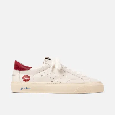 Duke + Dexter Men's Plus Designer Court Kiss Sneaker - Men's In Pink