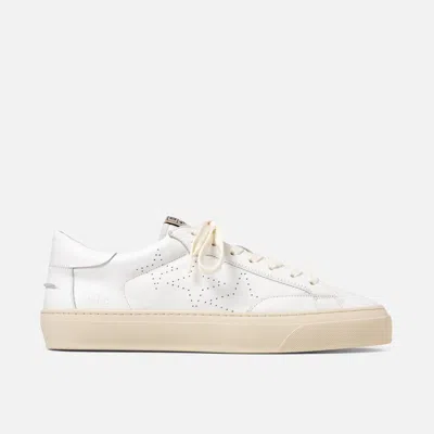 Duke + Dexter Men's Plus Designer Court White Sneaker - Men's
