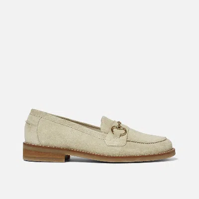 Duke & Dexter Men's Wilde Biscuit Suede Bit Loafer - Women's In White