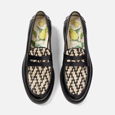 Duke & Dexter Men's Wilde Bombay Rattan Penny Loafer - Men's