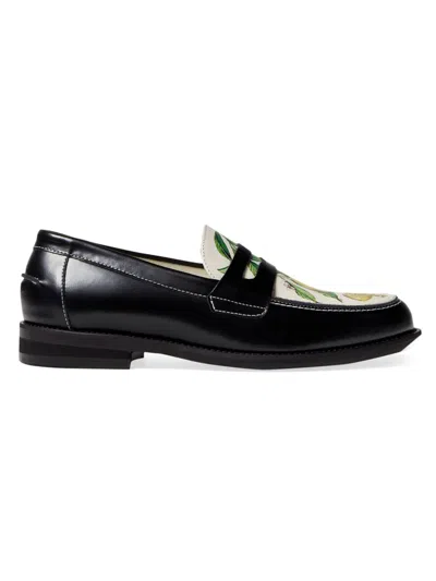 Duke & Dexter Men's Wilde Lemon Penny Loafers