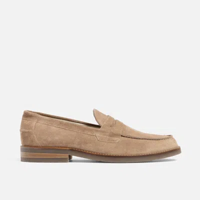 Duke + Dexter Men's Wilde Mocha Suede Penny Loafer - Men's