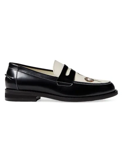 Duke & Dexter Men's Wilde Snake Leather Penny Loafers