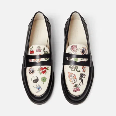 【Duke + Dexter】Wilde Tattoo Penny Loafer - Men's duke-dexter-men-wilde-tattoo-