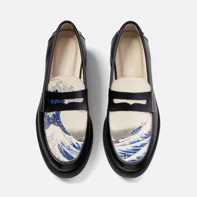 Duke & Dexter Men's Wilde The Great Wave Penny Loafer - Men's