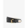 Duke & Dexter Mens Black Ellis Pin Up Leather Belt