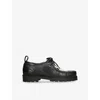 Duke & Dexter Mens Blk/white Moby Cow-print Leather Loafer Boots Eur 46 / 12 Uk In Blk/white
