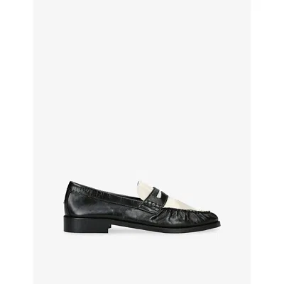 Duke + Dexter Mens Ezra Leather Penny Loafers Black Eur 42 / 8 Uk