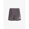 Duke & Dexter Mens Tech Brand-print Woven Shorts Grey In Grey