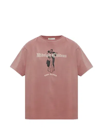 Duke + Dexter Midnight Chateau Graphic-print T-shirt In Pink