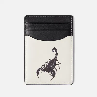 Duke & Dexter Unisex Dean Scorpion Card Holder In Black