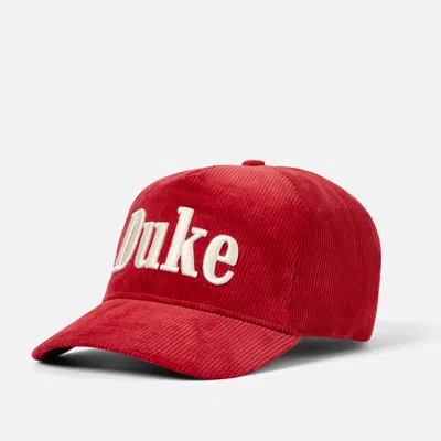 Duke & Dexter Unisex Duke Red Corduroy Cap