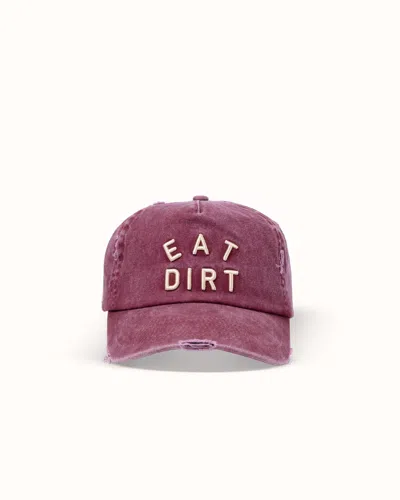 Duke + Dexter Unisex Eat Dirt Washed Red Cap