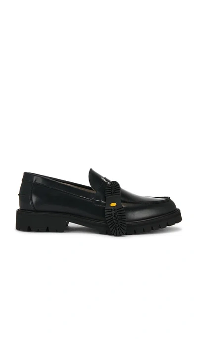 Duke + Dexter Vibram Carrarmato Lug Loafer In Black