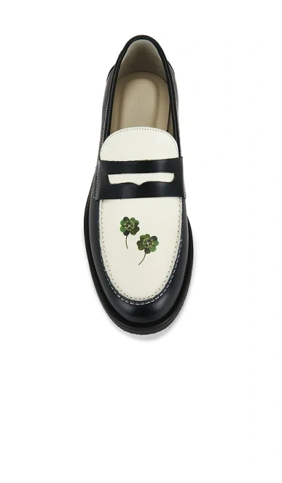 Duke + Dexter Wilde Clover Penny Loafer In Black