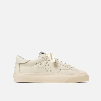 Duke + Dexter Women's Plus Designer Court Vintage White Sneaker - Women's