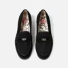 Duke & Dexter Women's Represent Black Suede Rattan Penny Loafer - Women's In Black