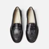 Duke & Dexter Women's Wilde Black Western Penny Loafer - Women's In Black
