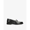 Duke & Dexter Leather Kiss Wilde Penny Loafers In Blk/white